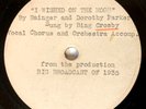 Rare 78rpm - Bing Crosby - Paramount Studios 12-inch playback 1935 - Film Music