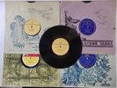 Vintage VINYL (shellac) hard 78RPM gramophone record USSR, Fourth Set 5 pcs