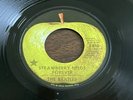 The Beatles Apple 45 Record STRAWBERRY FIELDS FOREVER 1971 LA Black Star