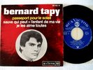 EP BERNARD TAPY PASSEPORT POUR LE SOLEIL 1966 TRES BEL ETAT