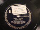 JAZZ JOE VENUTI EDDIE LANG Doin' Things BLUEBIRD 10280  E