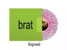 Charli XCX - BRAT - SIGNED Limited Edition Clear & Pink Splatter Vinyl LP