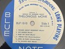 Thelonious Monk - The Genius of Modern Music Vol 1 LP Lexington VG++ BLUE NOTE