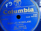 SOL HOOPII'S NOVELTY TRIO COLUMBIA 1787 HAWAIIAN 78 rpm E/E- BLUE WAX  *HEAR*