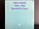 New Order 1981-1985 Special DJ Copy. Japan Promo Very Rare