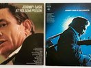 JOHNNY CASH   At Folsom Prison & At San Quentin, Classic Live Vinyl LP, NM
