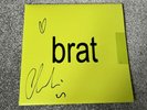 Charli XCX Brat Personally Signed Pink Splatter Vinyl LP Sleeve w/ Heart ️