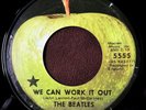Beatles 45 1970 We Can Work It Out Apple Label with Black Star LA Only, Nice