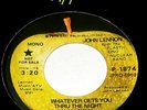 PRISTINE BEATLES JOHN LENNON 1974 P-1874 PROMO WHATEVER GETS YOU THRU THRU NIGHT