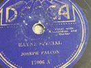 DECCA 17006 JOSEPH CLEOMA FALCON RAYNE SPECIAL /LA VALSE CROWLEY CAJUN  78 RPM