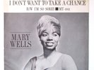 ORIGINAL 1961 Mary Wells Picture Sleeve I Don't Want To Take A Chance Motown
