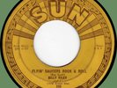 BILLY RILEY Flyin' Saucers Rock & Roll / I Want You Baby 45rpm Sun '57 stomper