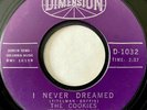 THE COOKIES I Never Dreamed + The Old Crowd / DIMENSION 1032 VG+ Girl Group '64