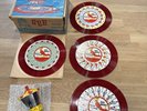 Vintage Red Raven Magic Mirror Movies 4 Records Topper Original Box 1950’s