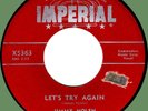 JIMMY NOLEN Let's Try Again / Slow Freight Back Home 45rpm Imperial 1955 R&B