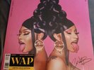Cardi B and Megan Thee Stallion Autographed Print WAP Limited Edition Gold Vinyl