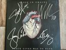 ALICE IN CHAINS SIGNED BLACK GIVES WAY TO BLUE 1ST PRESS 2009 Clear VINYL 2LP