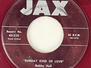 BOBBY HILL & THE KINGS Sunday Kind of Love Jax Doo Wop R&B Red Wax 45 HEAR