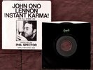 Beatles-Related 45 1970 John Lennon Instant Karma  One-Sided Apple PROMO, EX