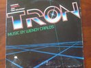 Tron. Motion Picture Soundtrack. EX Moog Electronica Disney LP. Wendy Carlos