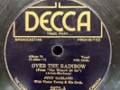 Jazz-78 RPM-Judy Garland-Over The Rainbow-Canadian Pressing-V+