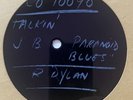 Bob Dylan 12” Metal Acetate Master Reference Talkin’ John Birch Society Blues