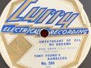 78rpm Curry 286 George Fisher Sweetheart Of All My Dreams / Sweet Dreams 1929