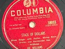 Joe Williams “Stack Of Dollars” / “Mellow Apples” 78 RPM 10” 1947