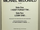 Michael McDonald I Keep Forgettin LP Vinyl 1982 Promo