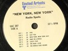 NO ARTIST: new york, new york radio spots UA 7