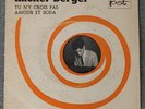 Michel Berger Tu n'y crois pas  PAT 1032 Rare 45 tours France 1963