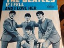 The Beatles And I Love Her If I Fell 45 RPM Picture Sleeve Capitol Record 7”