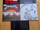 METALLICA - KILL, RIDE, MASTER, JUSTICE & BLACK ALBUM ON BLACK VINYL  SLAYER..