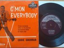 Eddie Cochran - C'mon Everybody EP + RARE MISPRESSED Sleeve - EX- 45