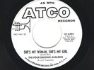 SWEET  SOUL 45  The  Four Singing Avalons  Atco  6585   *promo*   *Archie Bell*