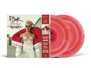 P nk Pink BEAUTIFUL TRAUMA Red With White Swirl Vinyl LP CHINA SPECIAL New