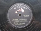 ELVIS PRESLEY 78 RPM RETURN TO SENDER / WHERE DO YOU COME FROM 1963 PHIL RCA