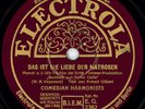 COMEDIAN HARMONISTS: DAS IST DIE LIEBE DER MATROSEN + WENN... - Schellack 78rpm