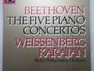 EMI 4 LP box SLS 5112 QUAD: Beethoven - Piano Concertos / Weissenberg / Karajan