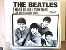 vinyl 45.  Beatles,  I Want To Hold Your Hand.   reissue.  PROMO w/ pic sleeve.