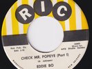 EDDIE BO Check Mr. Popeye ORIG LOCAL LABEL ISSUE New Orleans r&b 45 Ric LISTEN