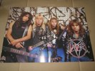 SLAYER  -HELL AWAITS- VERY HARD TO FIND EARLY PRESS LP VINYL X 2 LTD POSTER GATE