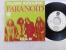 Black Sabbath  - Paranoid -  Belgian Picture Sleeve PS 7