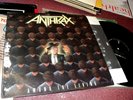 ANTHRAX AMONG THE LIVING LP INNER SLEEVE ISLAND MEGAFORCE FROM 1987 VG+ VINYL