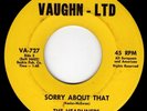 THE HEADLINERS -SORRY ABOUT THAT/LIKE YOU GIRLS (VAUGHN-LTD) BEACH GARAGE - HEAR