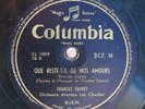 Charles Trenet 78 RPM / Que Reste-T-Il De Nos Amours & Douce France (38-0323-JA)