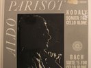 Aldo Parisot Lp Kodaly Sonata For Cello, Bach Suite For Cello In C Minor SEALED