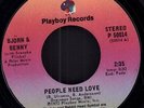 Bjorn & Benny With Svenska Flicka (Abba) People Need Love / Merry-Go-Round 7