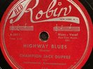 BLUES 78 rpm CHAMPION JACK DUPREE RED ROBIN 112