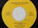 JACK CLEMENT I Can't Say Nothin At All SHERATON 45 HEAR his first record bopper